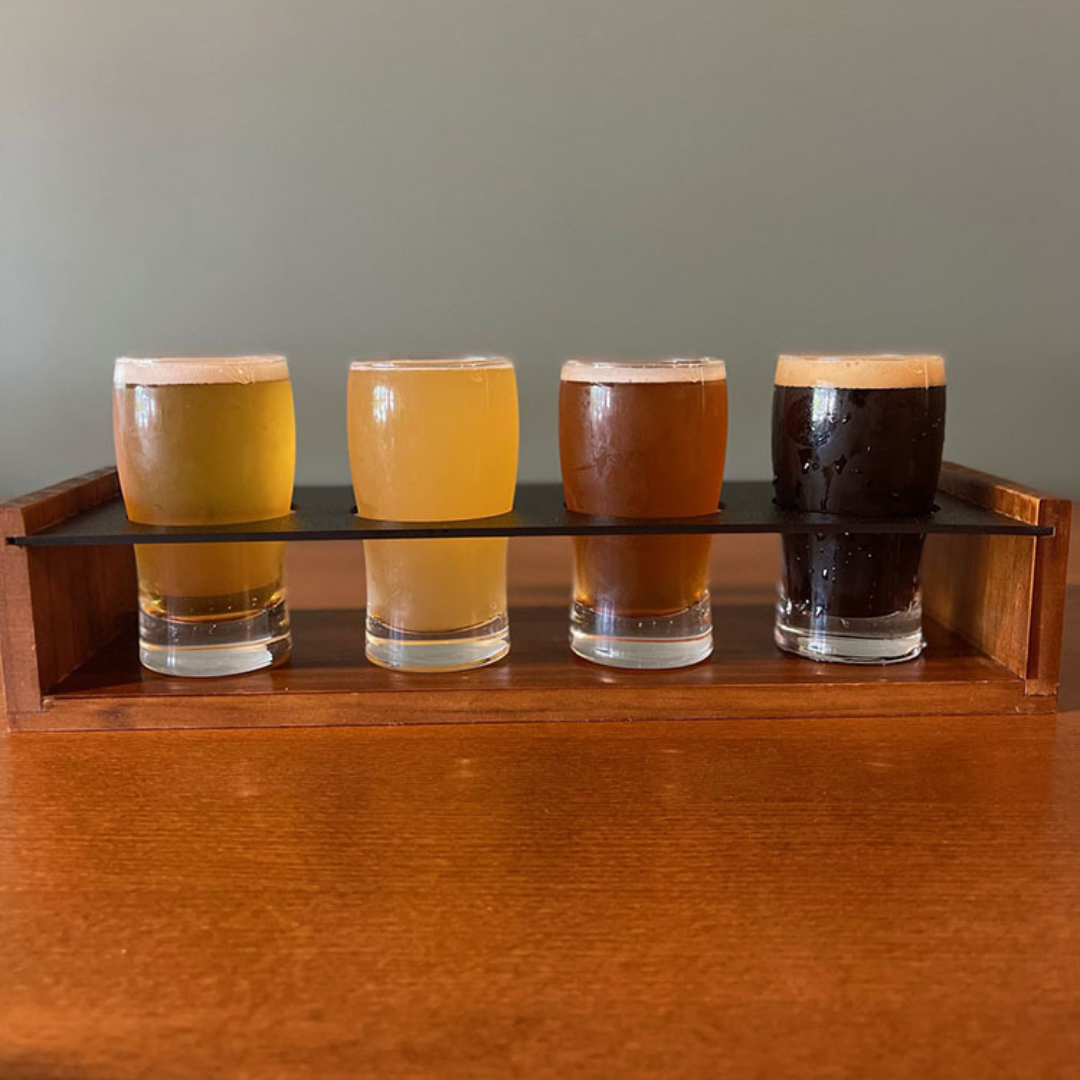 Beer flight lineup